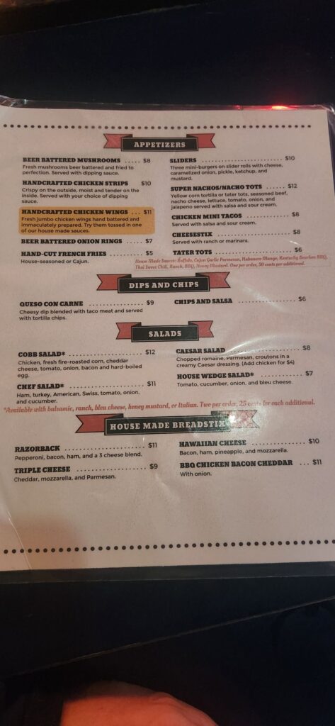 Palmer House Bar & Grill Menu 4